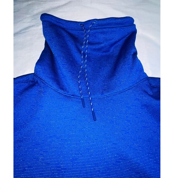 Under Armour Cold Gear Fleece Lined Hoodie - Women's Size M - In Blue Stripe - Picture 4 of 11